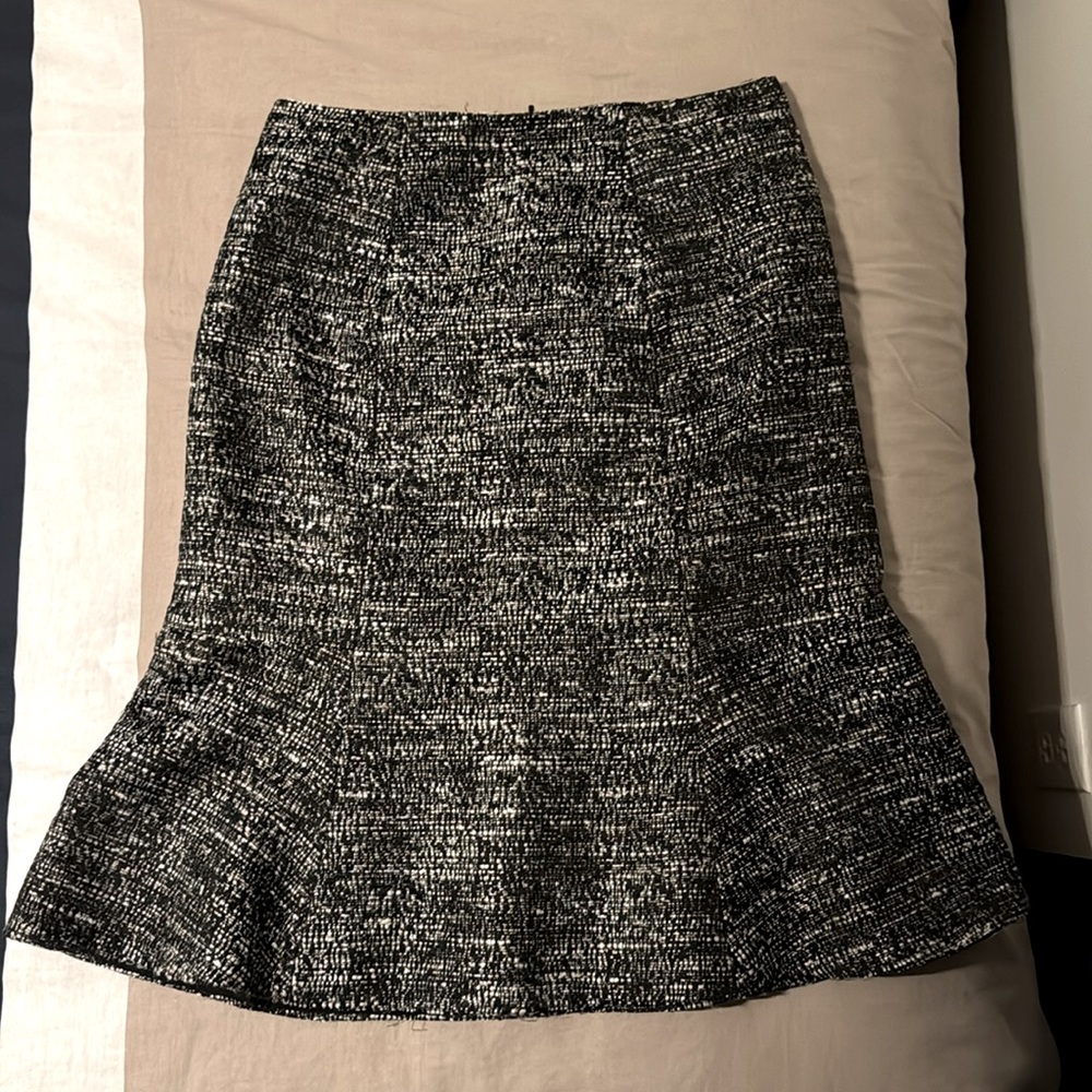 Vintage Mad Men Tweed Trumpet Pencil Skirt